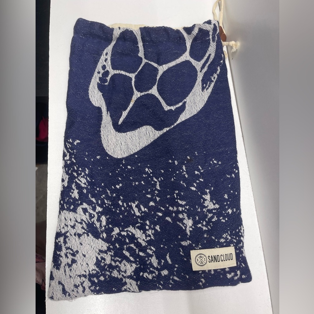SandCloud Navy and White Mini Drawstring Bag